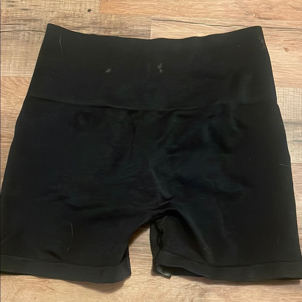 Alphalete Black Bike Shorts High Waist Performance